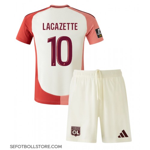 Olympique Lyonnais Alexandre Lacazette #10 Replika babykläder Tredjeställ Barn 2024-25 Kortärmad (+ korta byxor)